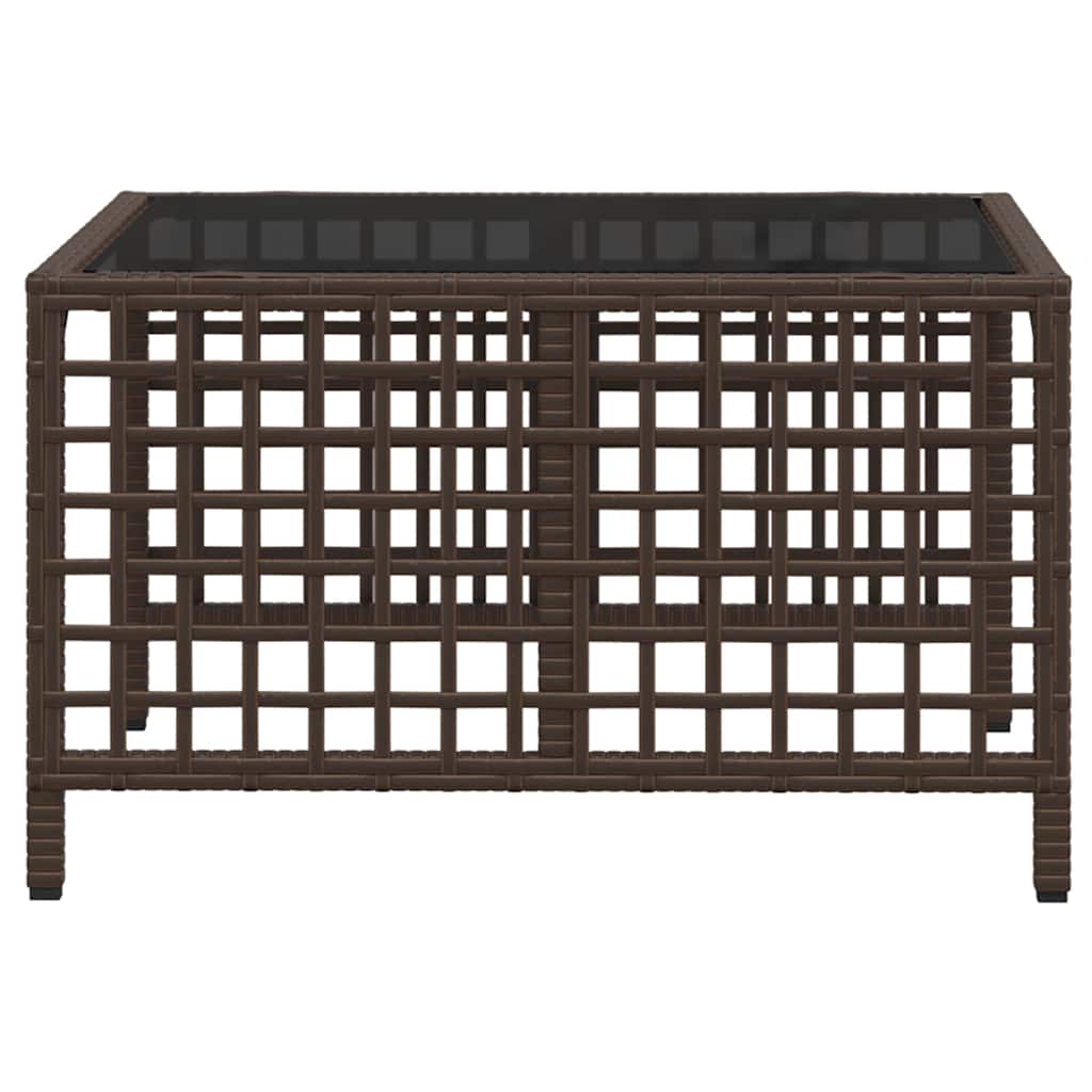 Σετ Γωνιακού Καναπέ Κήπου 3Τεμ. Καφέ Συνθετικό Ρατάν Μαξιλάρια