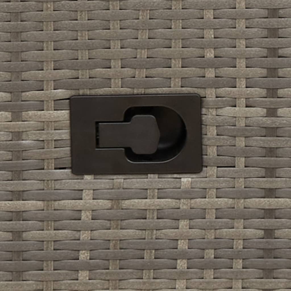 Σετ Επίπλων Bistro 3 τεμ Γκρι Συνθετικό Ρατάν με Μαξιλάρια