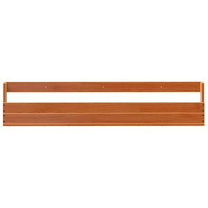 Παπουτσοθήκη Επιτοίχια 2 τεμ. Μελί 110x8,5x23,5 εκ. Μασίφ Πεύκο - Pakobazaar