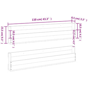 Παπουτσοθήκη Επιτοίχια 2 τεμ. Μελί 110x8,5x23,5 εκ. Μασίφ Πεύκο - Pakobazaar