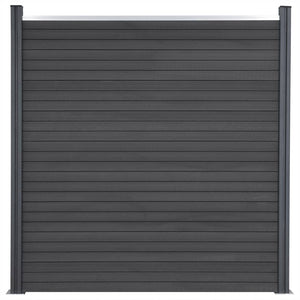 Σετ Πάνελ Περίφραξης Γκρι 526 x 186 εκ. από WPC