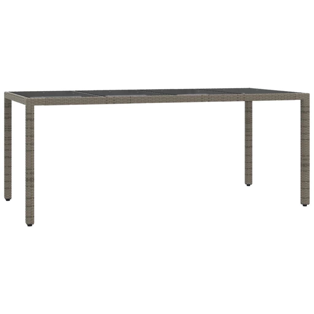 Σετ Τραπεζαρίας Κήπου 7 τεμ. Γκρι Συνθ. Ρατάν με Μαξιλάρια