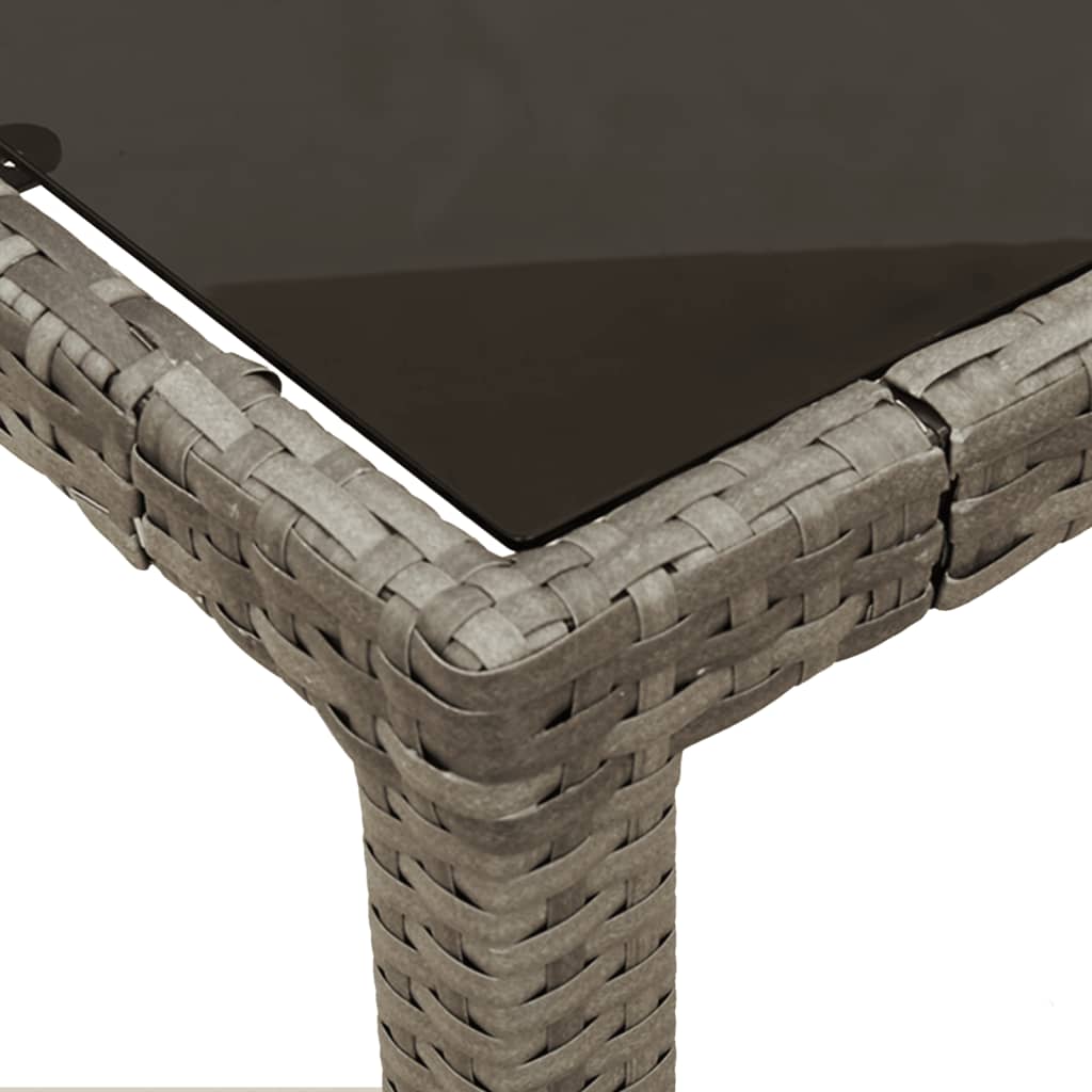 Σετ Τραπεζαρίας Κήπου 7 τεμ. Γκρι Συνθ. Ρατάν με Μαξιλάρια