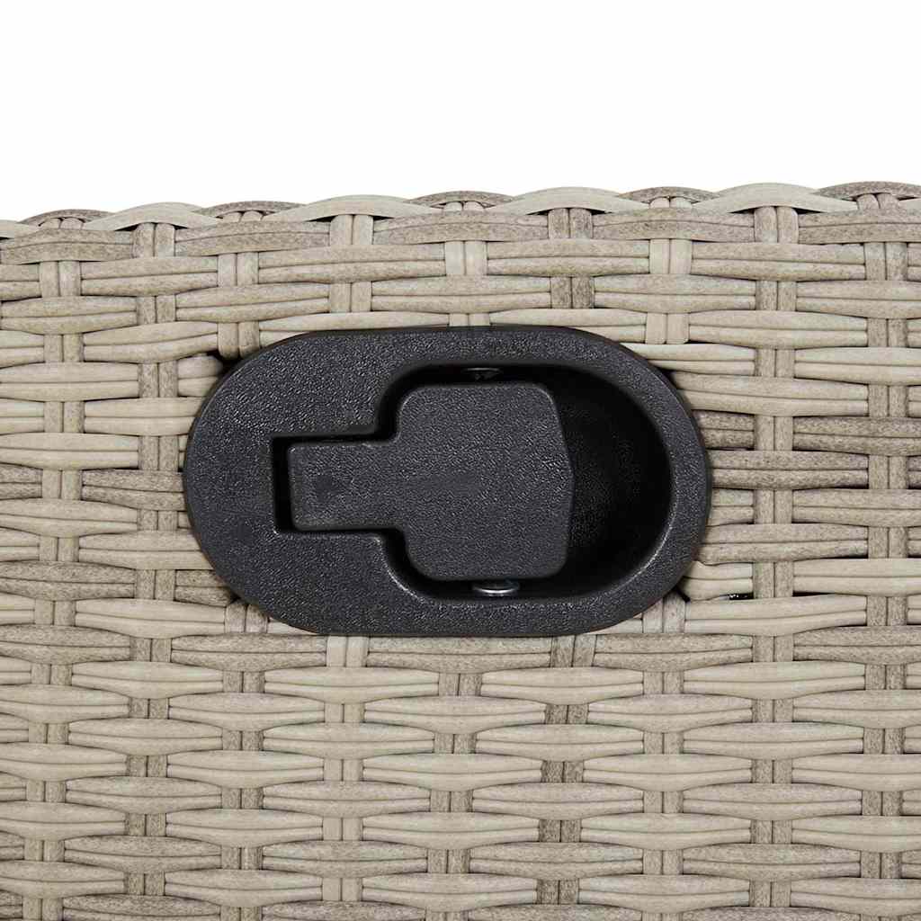 Σετ Τραπεζαρίας Κήπου 9 τεμ. Αν. Γκρι Συνθ. Ρατάν με Μαξιλάρια