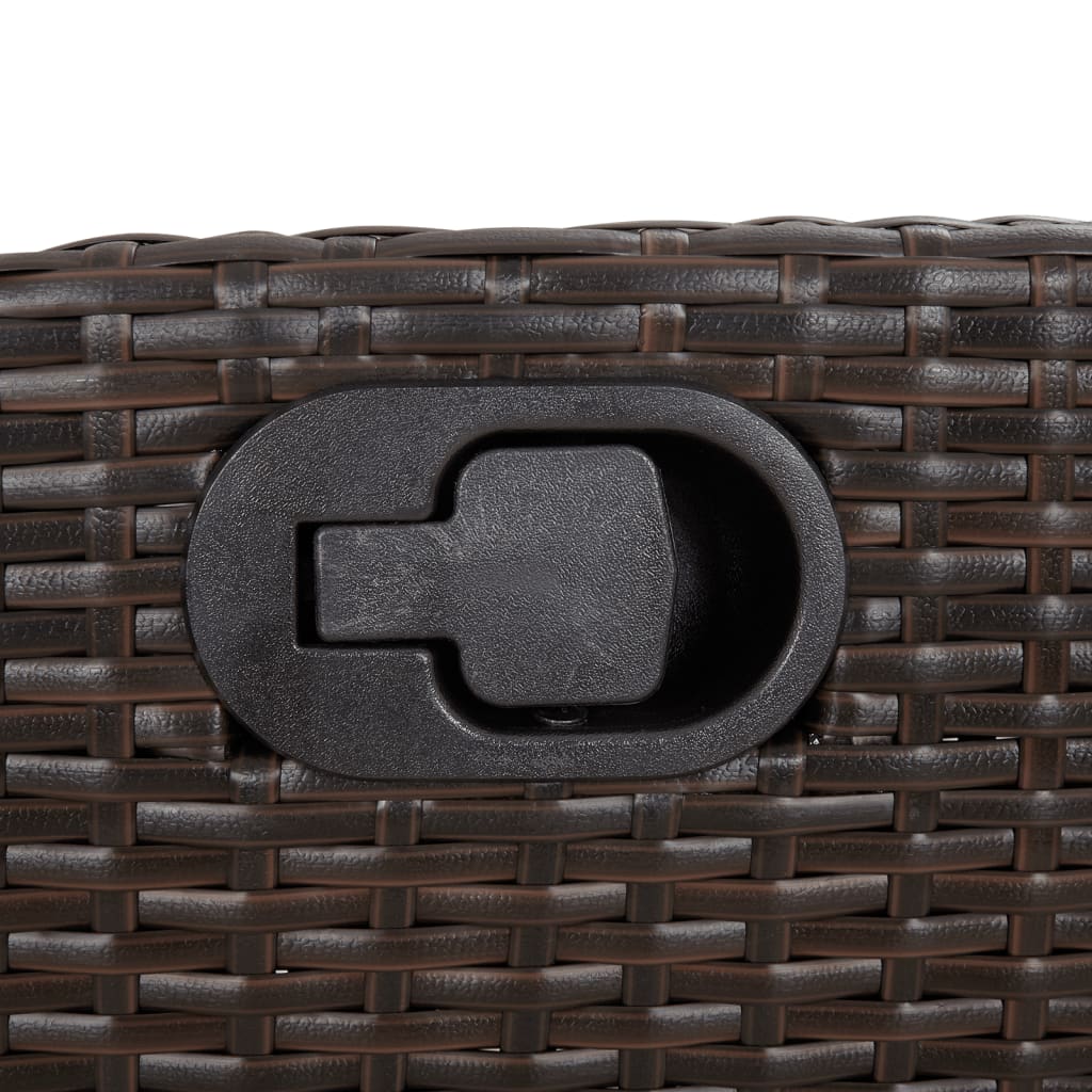 Σετ Τραπεζαρίας Κήπου 9 τεμ. Καφέ Συνθετικό Ρατάν με Μαξιλάρια