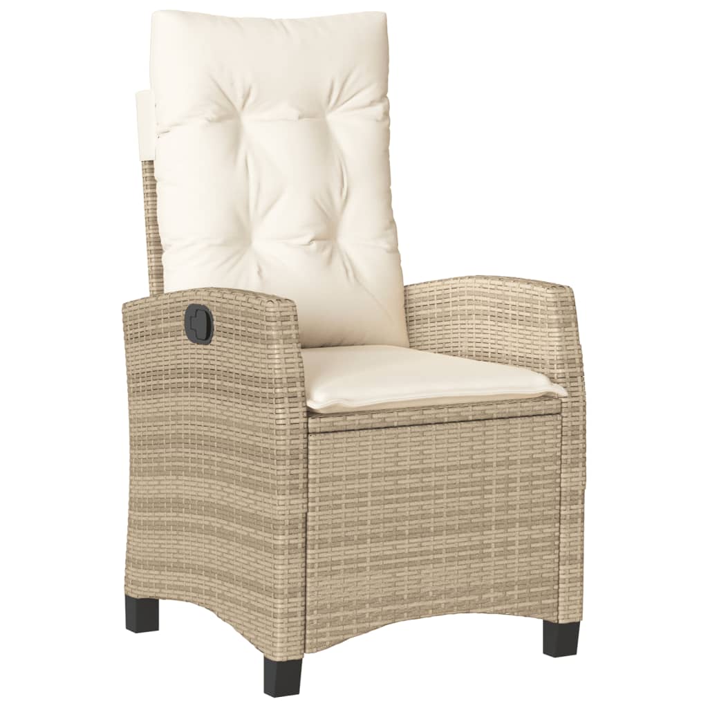 Σετ Τραπεζαρίας Κήπου 7 τεμ. Μπεζ Συνθετικό Ρατάν με Μαξιλάρια