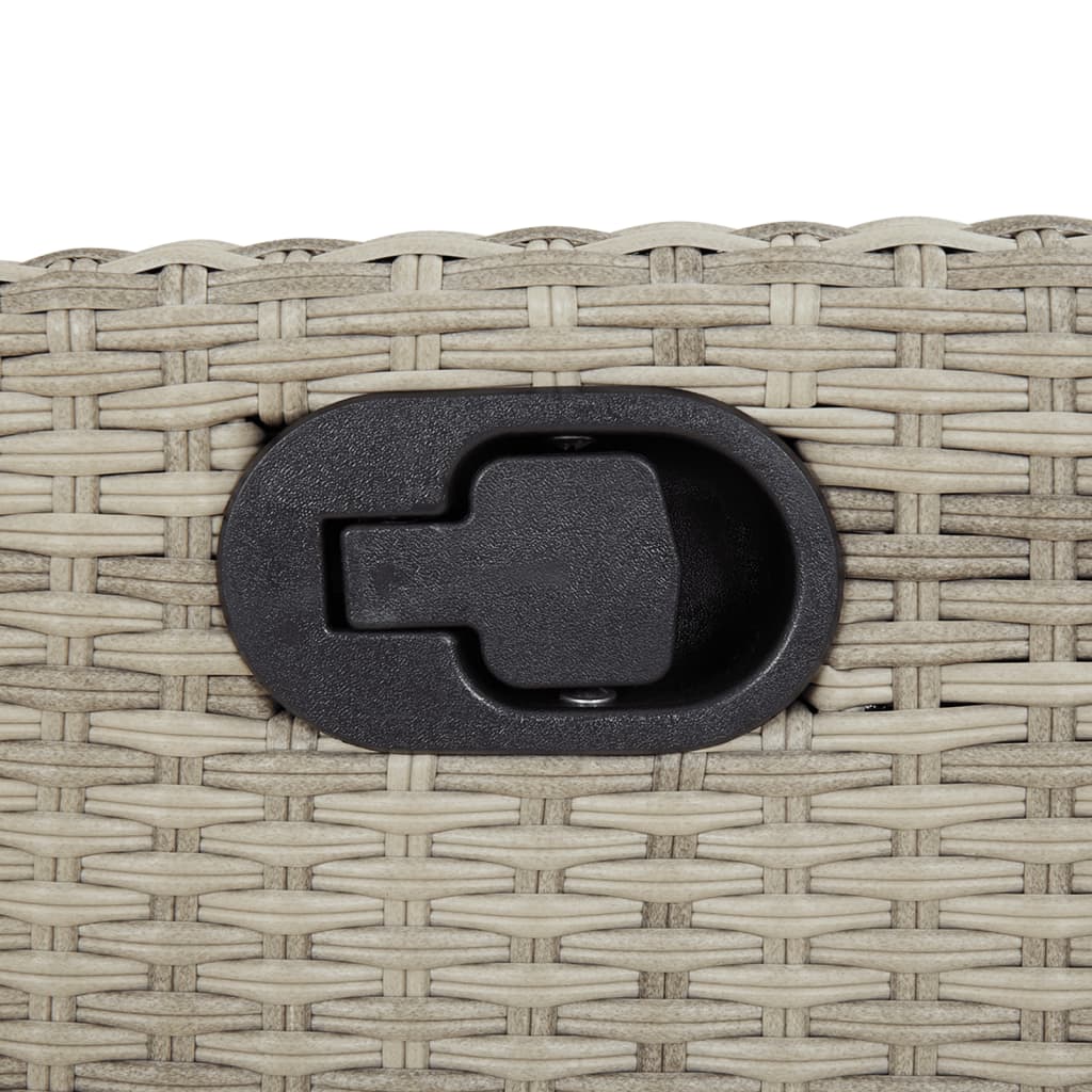 Σετ Τραπεζαρίας Κήπου 5 τεμ. Αν. Γκρι Συνθ. Ρατάν με Μαξιλάρια