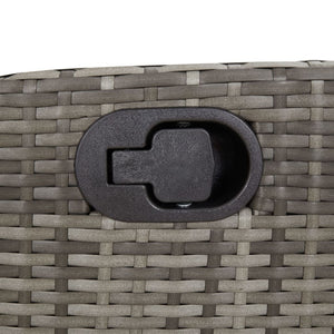 Σετ Τραπεζαρίας Κήπου 7 τεμ. Γκρι Συνθ. Ρατάν με Μαξιλάρια
