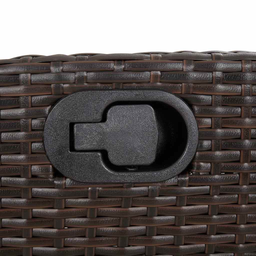 Σετ Τραπεζαρίας Κήπου 9 τεμ. Καφέ Συνθετικό Ρατάν με Μαξιλάρια