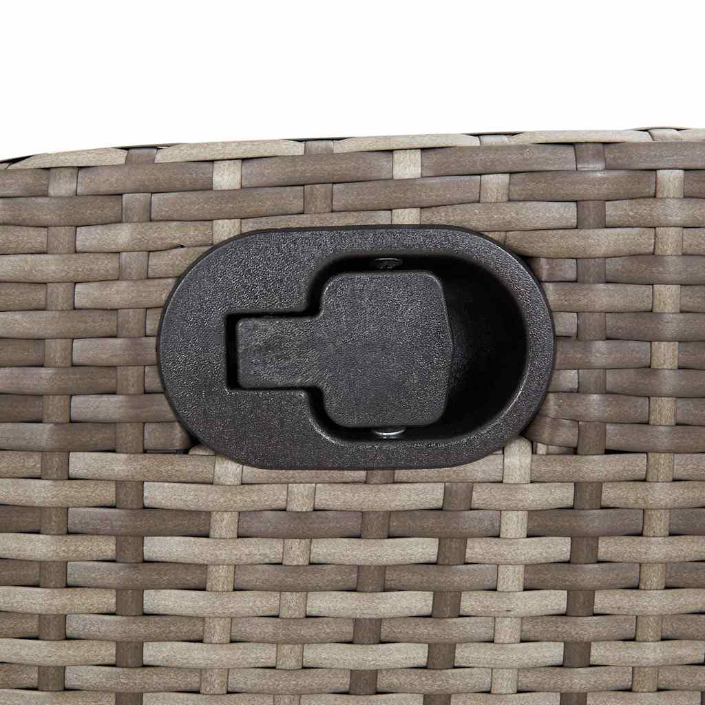 Σετ Τραπεζαρίας Κήπου 7 τεμ. Γκρι Συνθ. Ρατάν με Μαξιλάρια