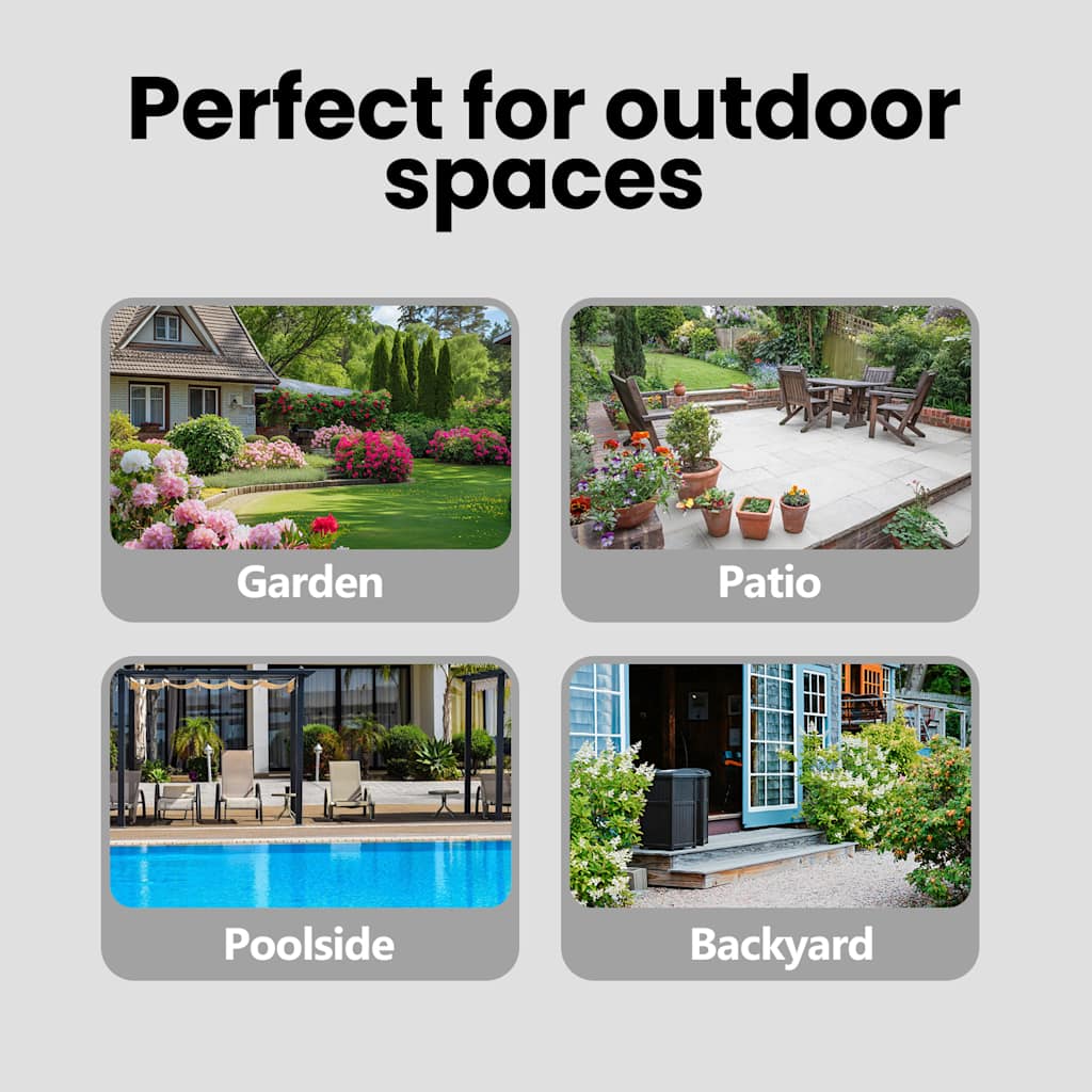 Καναπές Κήπου Τετραθέσιος Μαύρος Συνθετικό Ρατάν με Μαξιλάρια