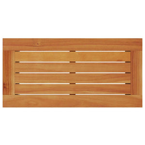 Τραπέζι Κήπου με Ξύλινη Επιφάνεια Γκρι 58x27,5x55εκ Συνθ. Ρατάν