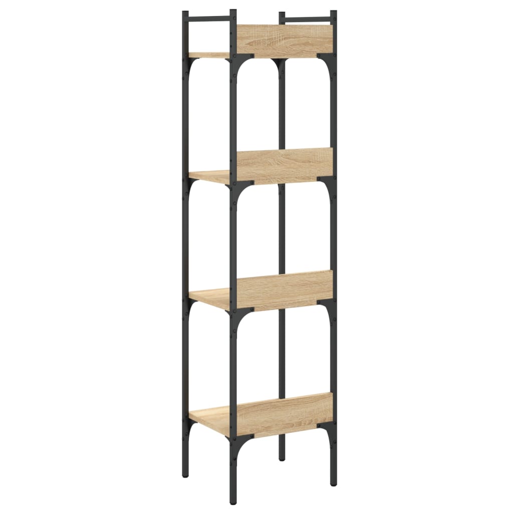 Βιβλιοθήκη 4 Επιπέδων Sonoma Δρυς 35x30x138,5 εκ. Επεξεργ. Ξύλο