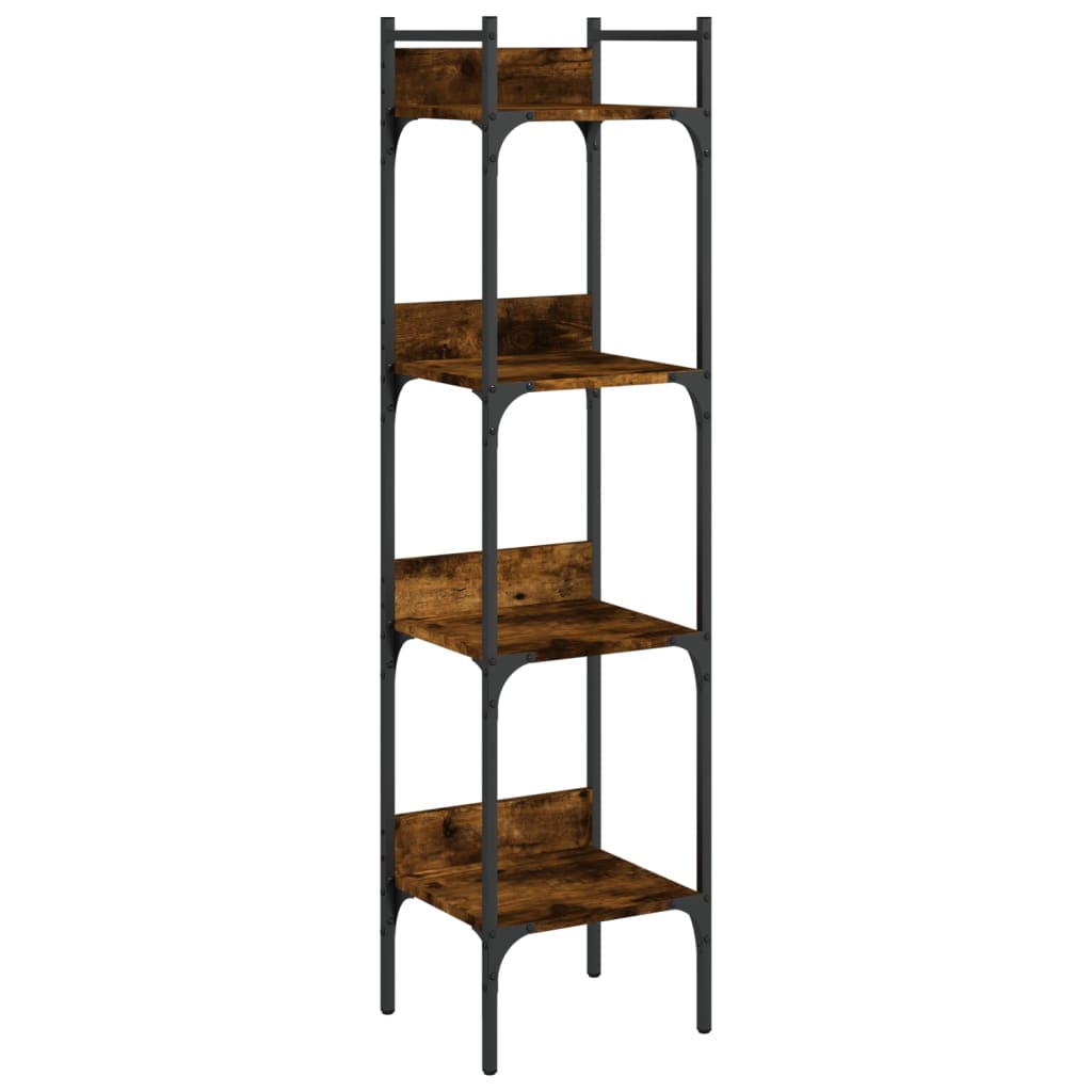 Βιβλιοθήκη 4 Επιπέδων Καπν. Δρυς 35x30x138,5 εκ. Επεξεργ. Ξύλο