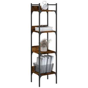 Βιβλιοθήκη 4 Επιπέδων Καπν. Δρυς 35x30x138,5 εκ. Επεξεργ. Ξύλο