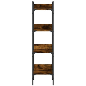 Βιβλιοθήκη 4 Επιπέδων Καπν. Δρυς 35x30x138,5 εκ. Επεξεργ. Ξύλο