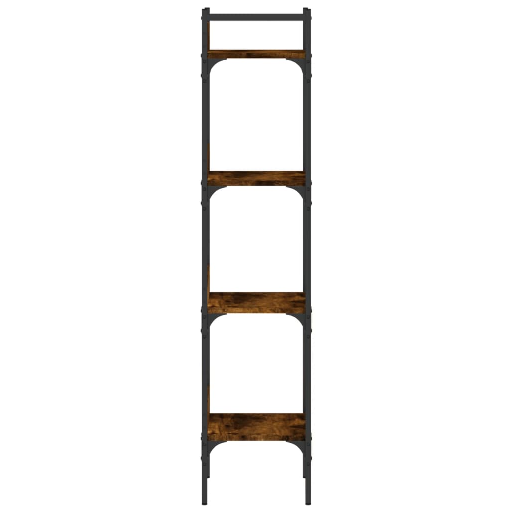 Βιβλιοθήκη 4 Επιπέδων Καπν. Δρυς 35x30x138,5 εκ. Επεξεργ. Ξύλο