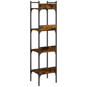 Βιβλιοθήκη 4 Επιπέδων Καπν. Δρυς 35x30x138,5 εκ. Επεξεργ. Ξύλο