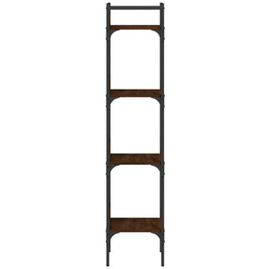Βιβλιοθήκη 4 Επιπέδων Καφέ Δρυς 35x30x138,5 εκ. Επεξεργ. Ξύλο - Pakobazaar