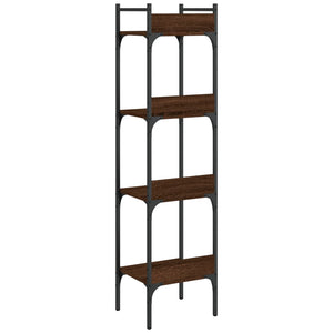 Βιβλιοθήκη 4 Επιπέδων Καφέ Δρυς 35x30x138,5 εκ. Επεξεργ. Ξύλο - Pakobazaar