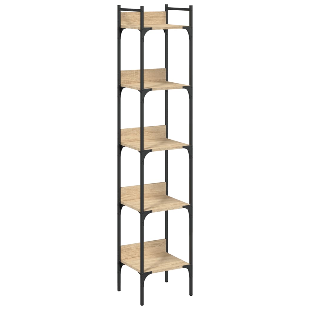 Βιβλιοθήκη 5 Επιπέδων Sonoma Δρυς 35x30x174 εκ. Επεξεργ. Ξύλο
