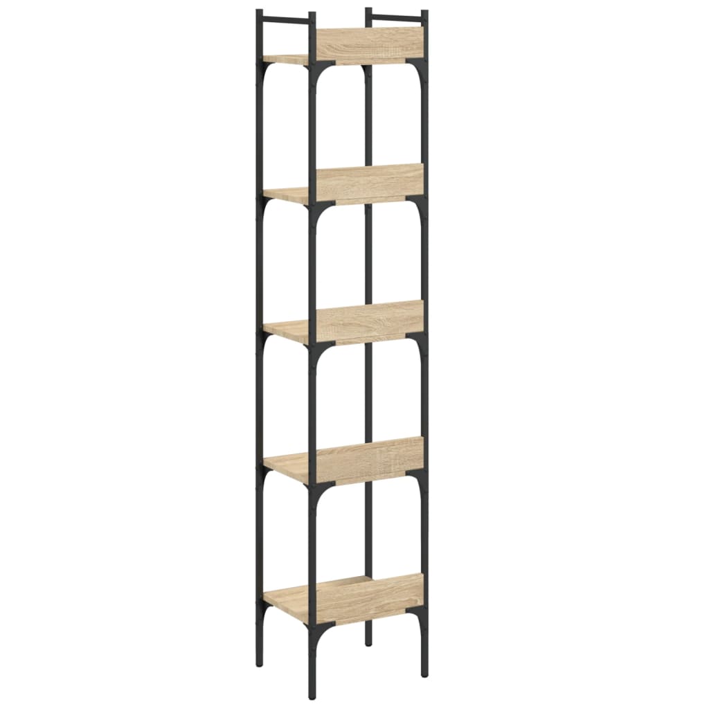 Βιβλιοθήκη 5 Επιπέδων Sonoma Δρυς 35x30x174 εκ. Επεξεργ. Ξύλο