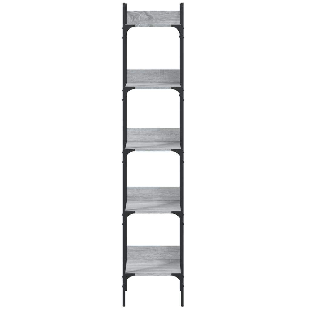 Βιβλιοθήκη 5 Επιπέδων Γκρι Sonoma 35x30x174 εκ. Επεξεργ. Ξύλο - Pakobazaar