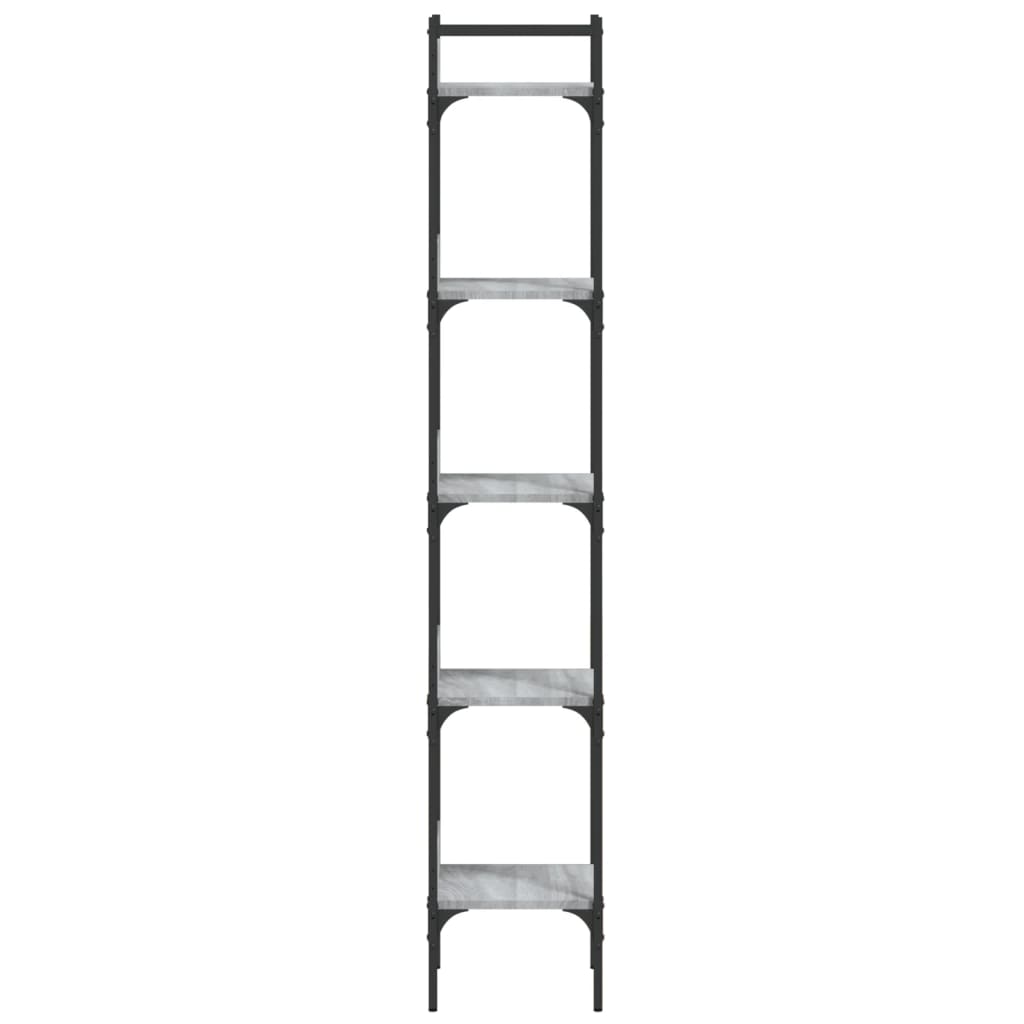 Βιβλιοθήκη 5 Επιπέδων Γκρι Sonoma 35x30x174 εκ. Επεξεργ. Ξύλο - Pakobazaar