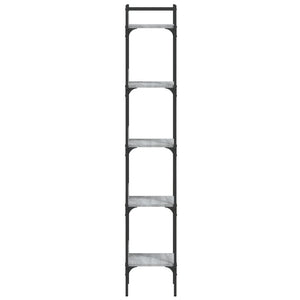 Βιβλιοθήκη 5 Επιπέδων Γκρι Sonoma 35x30x174 εκ. Επεξεργ. Ξύλο - Pakobazaar