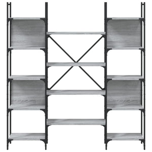 Βιβλιοθήκη Γκρι Sonoma 155,5x24x166,5 εκ. Επεξεργασμένο Ξύλο