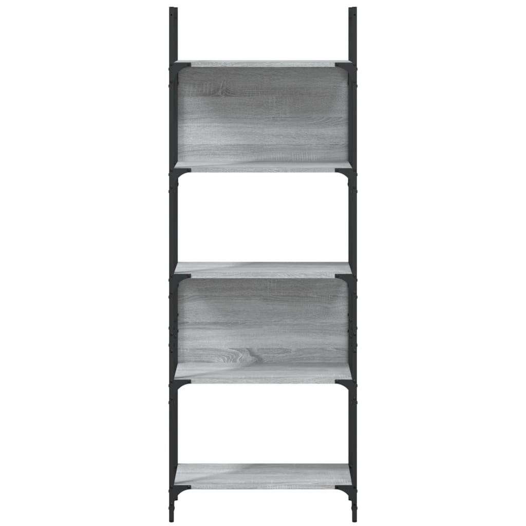 Βιβλιοθήκη 5 Επιπέδων Γκρι Sonoma 60,5x24x166,5 εκ. Επεξ. Ξύλο
