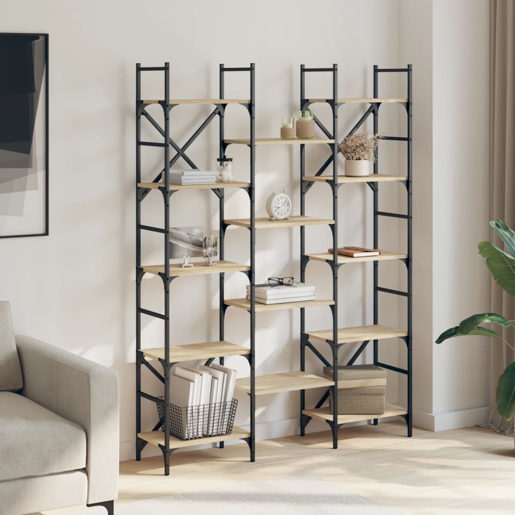 Βιβλιοθήκη Sonoma Δρυς 127,5x28,5x172,5 εκ. Επεξεργασμένο Ξύλο