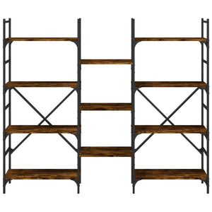 Βιβλιοθήκη Καπνιστή Δρυς 160x28,5x136,5 εκ. Επεξεργασμένο Ξύλο - Pakobazaar