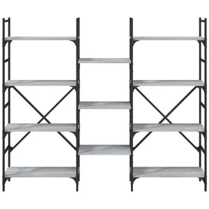 Βιβλιοθήκη Γκρι Sonoma 160x28,5x136,5 εκ. Επεξεργασμένο Ξύλο