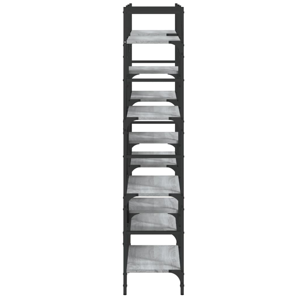 Βιβλιοθήκη Γκρι Sonoma 160x28,5x136,5 εκ. Επεξεργασμένο Ξύλο