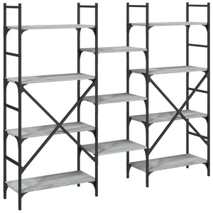 Βιβλιοθήκη Γκρι Sonoma 160x28,5x136,5 εκ. Επεξεργασμένο Ξύλο