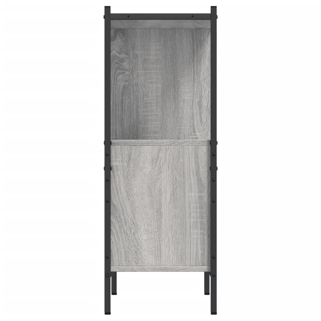 Βιβλιοθήκη Γκρι Sonoma 72 x 28 x 77,5εκ. από Επεξεργασμένο Ξύλο