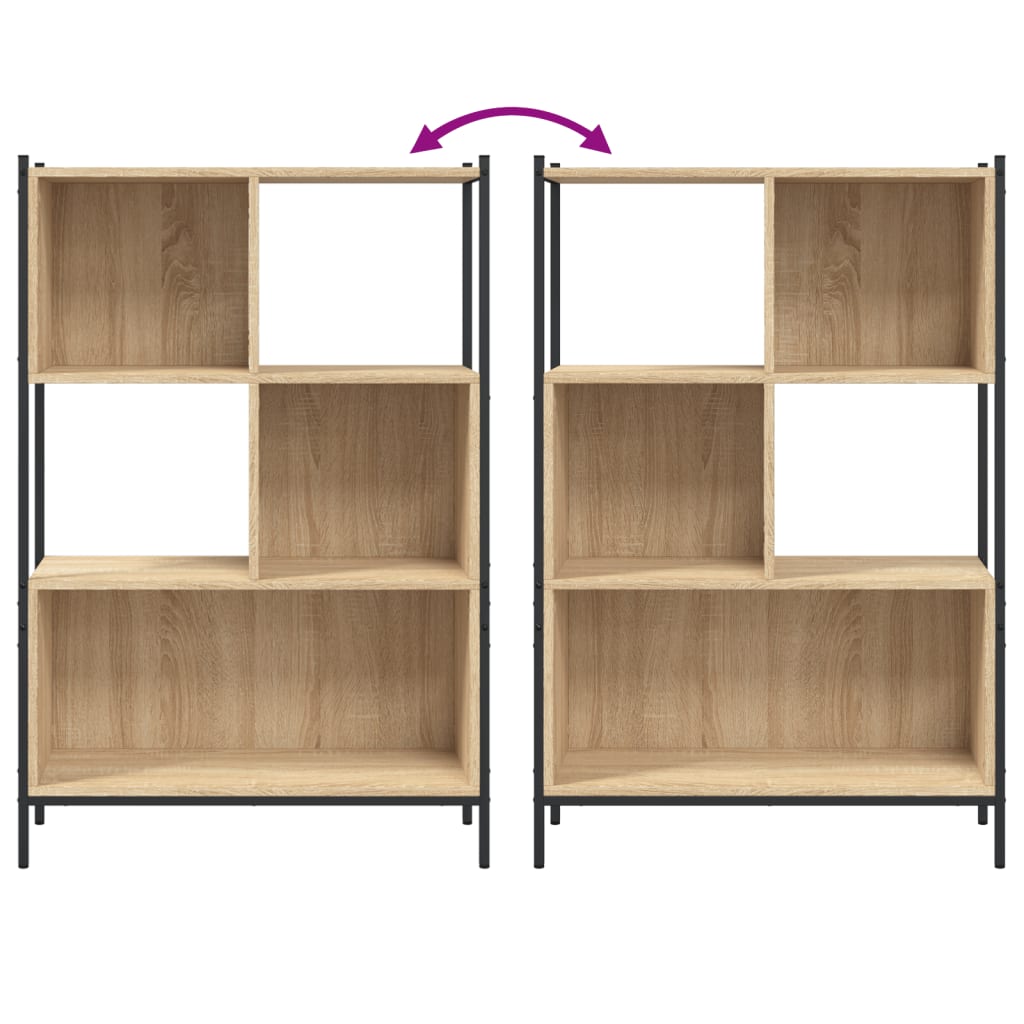 Βιβλιοθήκη Sonoma Δρυς 72 x 28 x 109 εκ. από Επεξεργασμένο Ξύλο