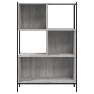 Βιβλιοθήκη Γκρι Sonoma 72x28x109 εκ. από Επεξεργασμένο Ξύλο - Pakobazaar