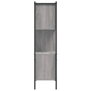 Βιβλιοθήκη Γκρι Sonoma 72x28x109 εκ. από Επεξεργασμένο Ξύλο - Pakobazaar