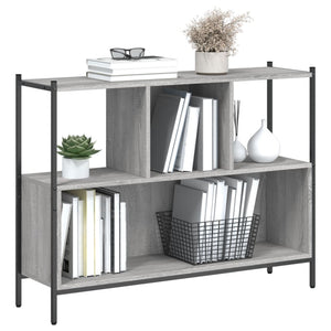 Βιβλιοθήκη Γκρι Sonoma 102x28x77,5 εκ. από Επεξεργασμένο Ξύλο - Pakobazaar