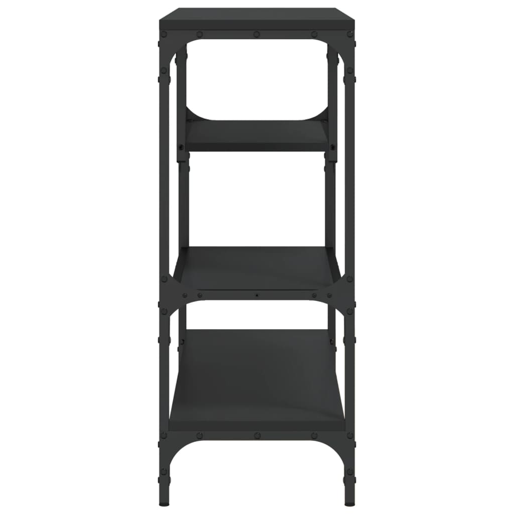 Τραπέζι Κονσόλα Μαύρο 100x30x75 εκ. από Επεξεργ. Ξύλο - Pakobazaar