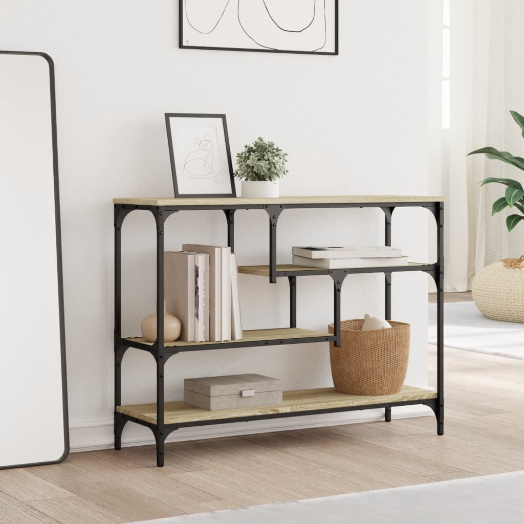 Τραπέζι Κονσόλα Sonoma Δρυς 100x30x75 εκ. Επεξεργασμένο Ξύλο