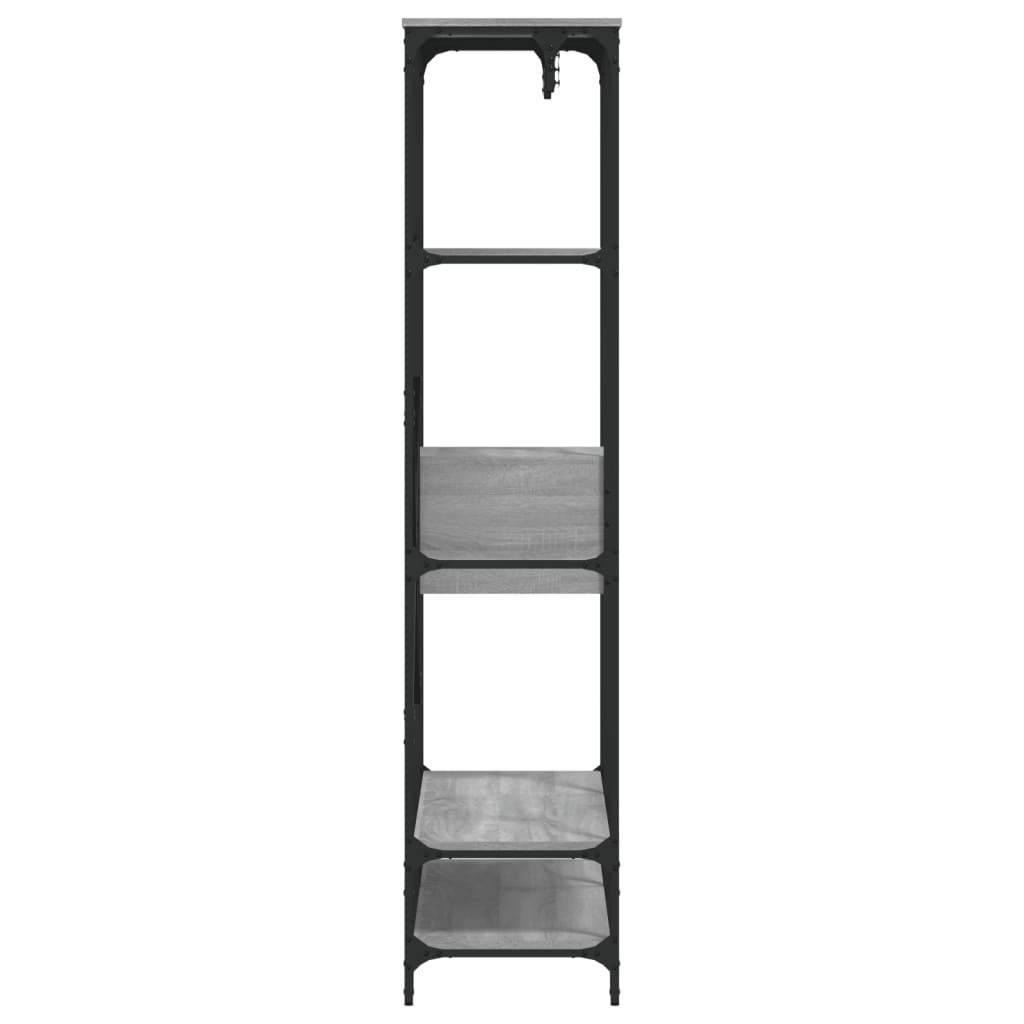 Ντουλάπα με Συρτάρια Γκρι Sonoma 100x40x180 εκ. Επεξεργ. Ξύλο
