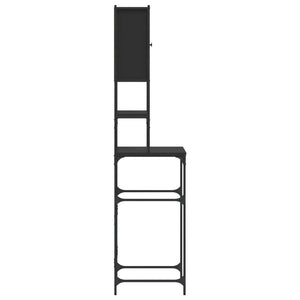 Ντουλάπι Πλυντηρίου Μαύρο 68x48,5x194 εκ.