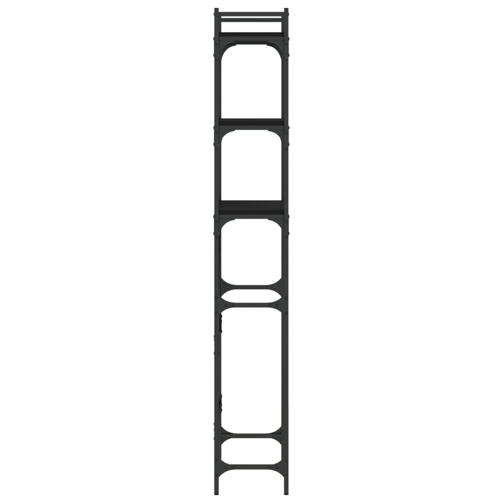 Ραφιέρα Πλυντηρίου Μαύρη 67 x 25 x 163 εκ. από Επεξεργ. Ξύλο - Pakobazaar