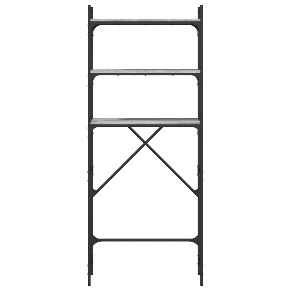 Ραφιέρα Πλυντηρίου Γκρι Sonoma 67x25x163 εκ. από Επεξεργ. Ξύλο - Pakobazaar