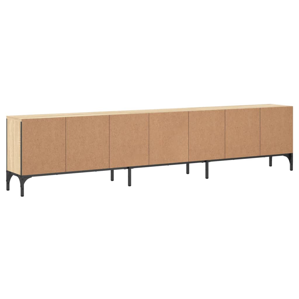 Έπιπλο Τηλεόρασης με Συρτάρι Sonoma Δρυς 200x25x44εκ Επεξ. Ξύλο - Pakobazaar