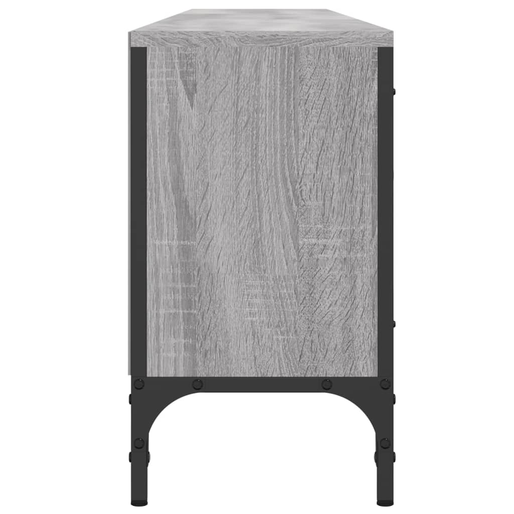 Έπιπλο Τηλεόρασης με Συρτάρι Γκρι Sonoma 200x25x44εκ Επεξ. Ξύλο