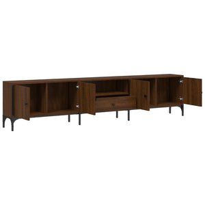 Έπιπλο Τηλεόρασης με Συρτάρι Καφέ Δρυς 200x25x44 εκ Επεξ. Ξύλο - Pakobazaar